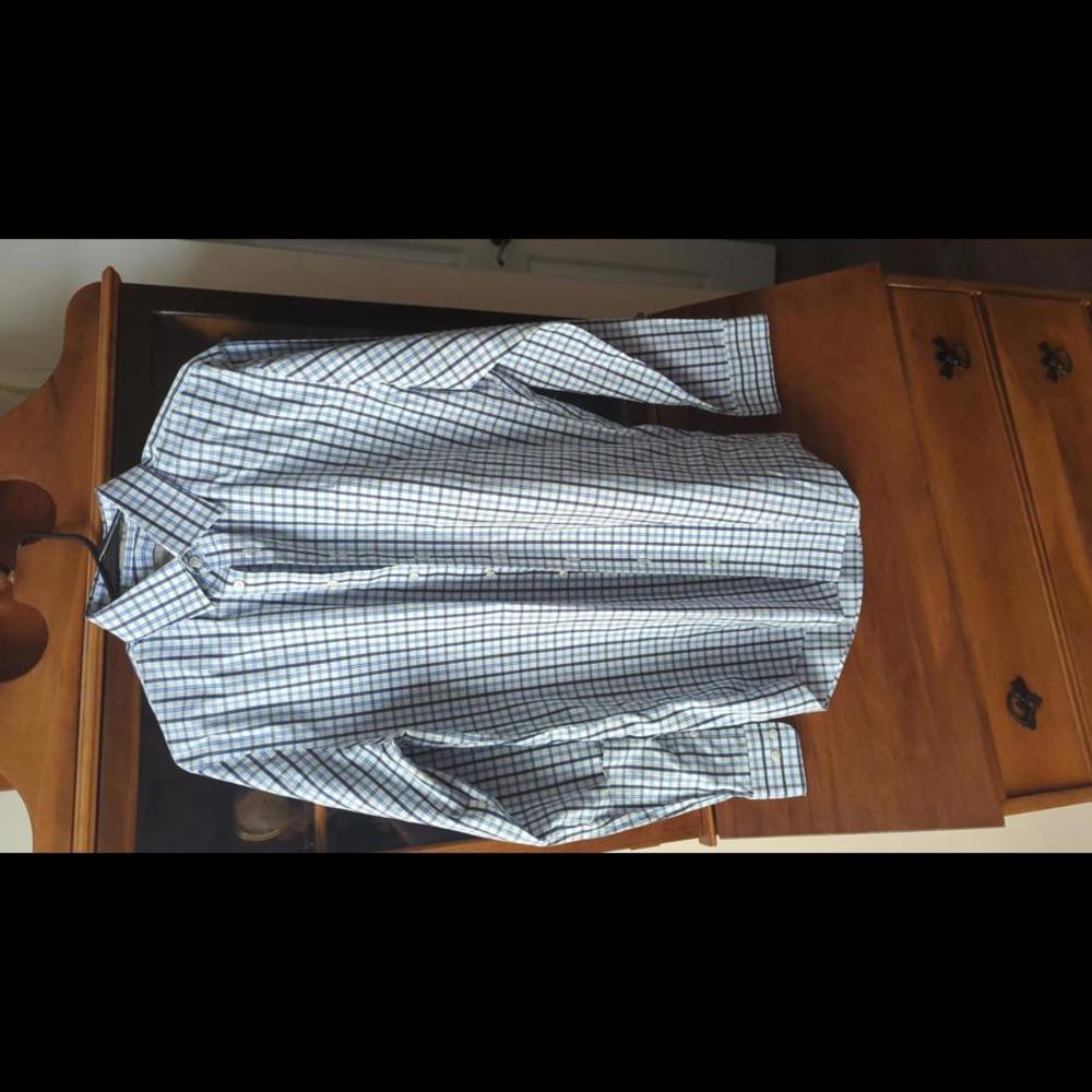 Mens Nordstrom Plaid Long Sleeve Button Up Dress Shirt